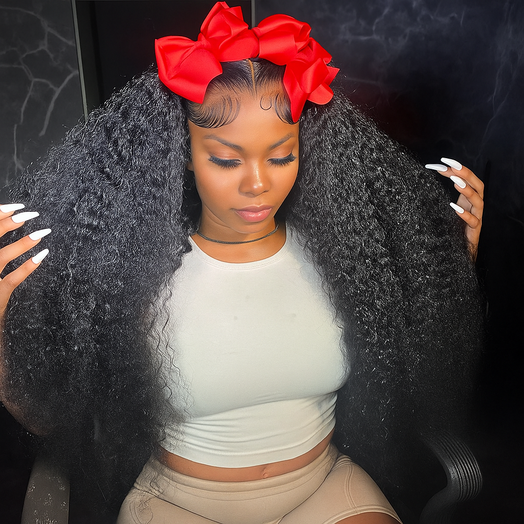 Locks & Lux Brazilian Deep Wave HD Lace Front Curly Wig