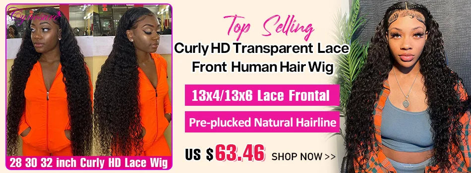 Cynosure Hair HD Lace Frontal Wig Pre Cut Glueless Wig Human Hair Ready to Wear Pre Plucked Brazilian Curly Human Hair Wigs