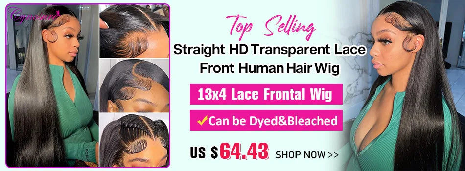 Cynosure Hair HD Lace Frontal Wig Pre Cut Glueless Wig Human Hair Ready to Wear Pre Plucked Brazilian Curly Human Hair Wigs